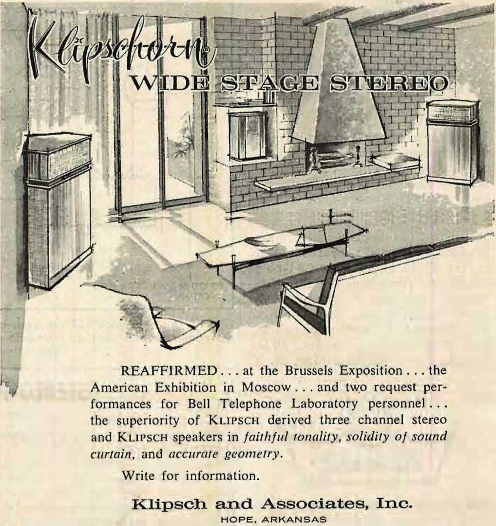 Klipshhorn Ad from 60's