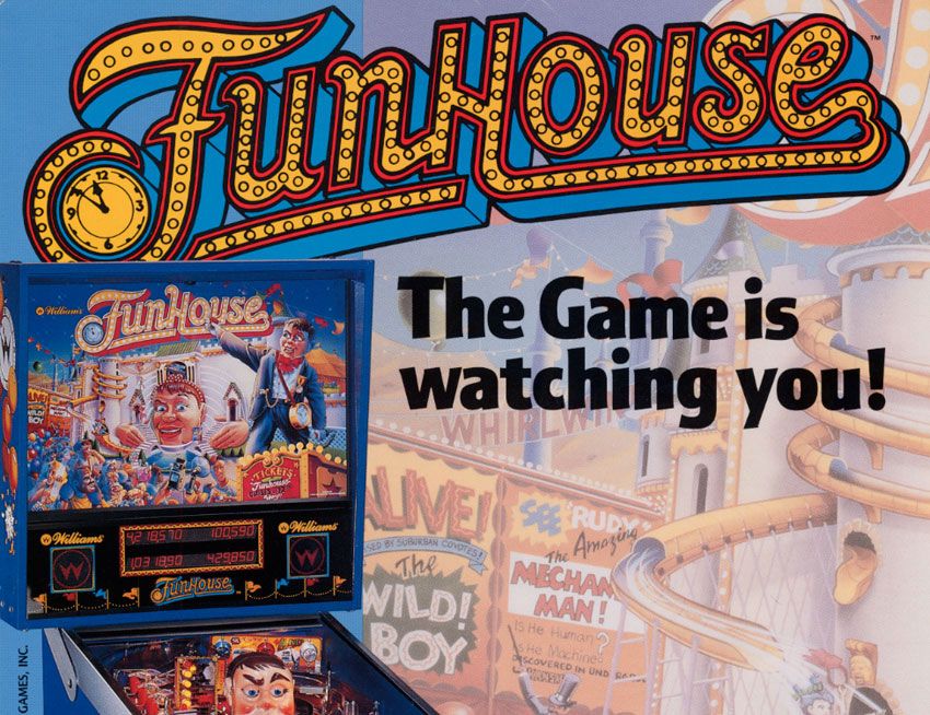 Funhouse Pinball is watching you