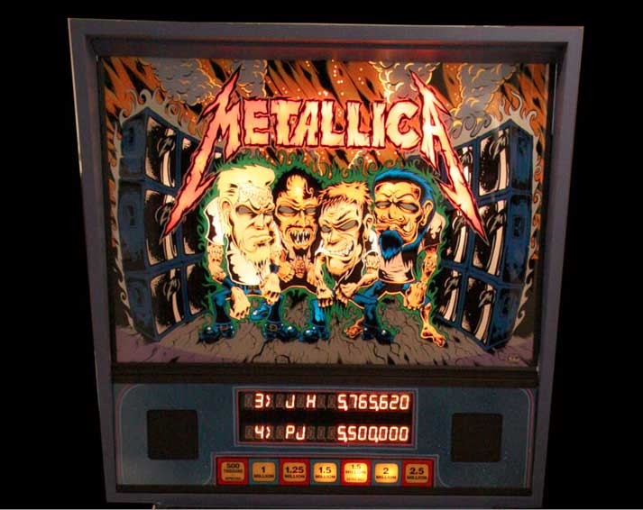 Custom Metallica Pinball Machine